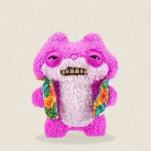 Fuggler Funny Ugly Monster Vacay Vibes Sketchy Squirrel Pink‎ Plush Toy NIB